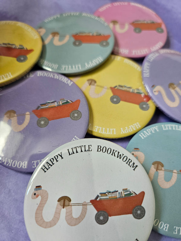Bookworm Button Badge