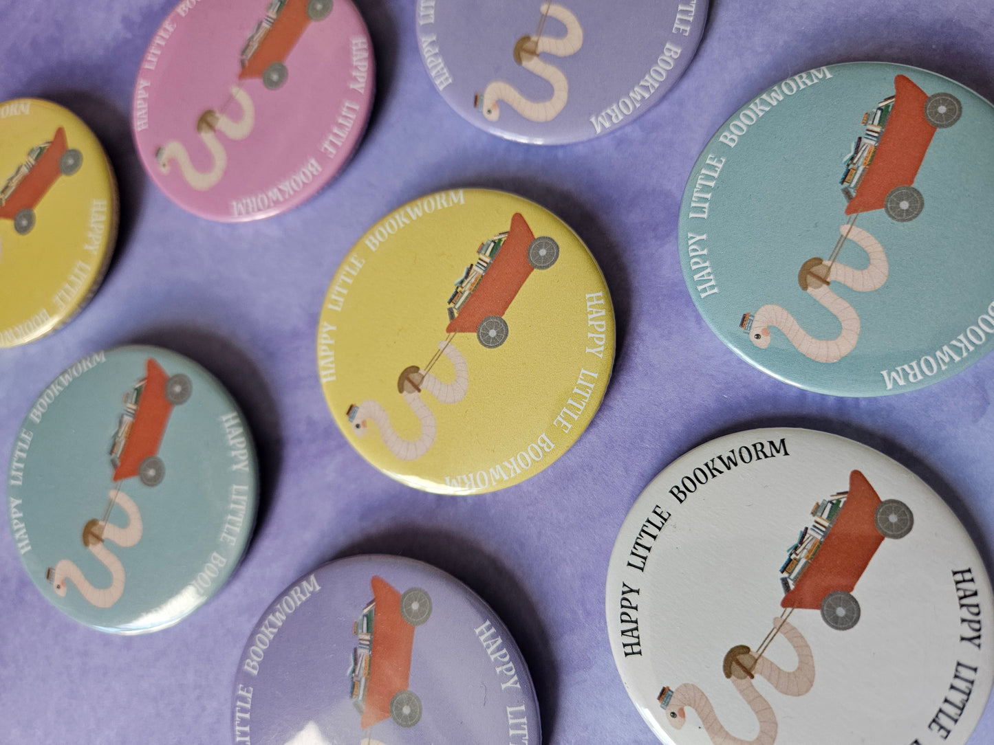 Bookworm Button Badge