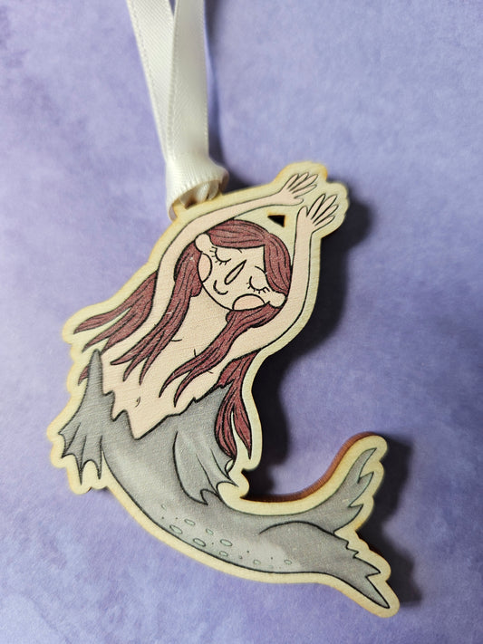 Selkie Wooden Hanging Decoration