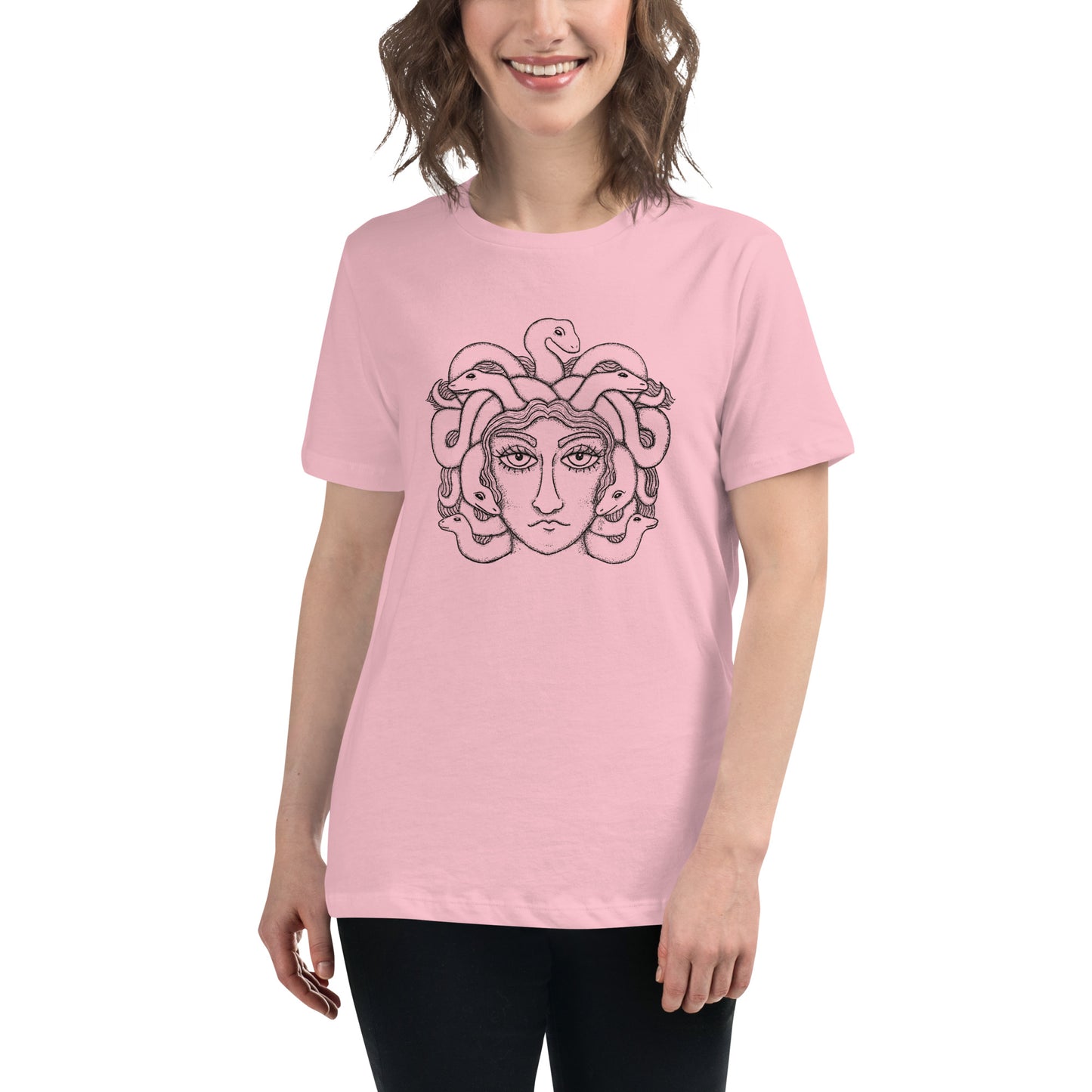 Medusa Hand Drawn Illustration T-Shirt Greek Mythology Graphic Tee