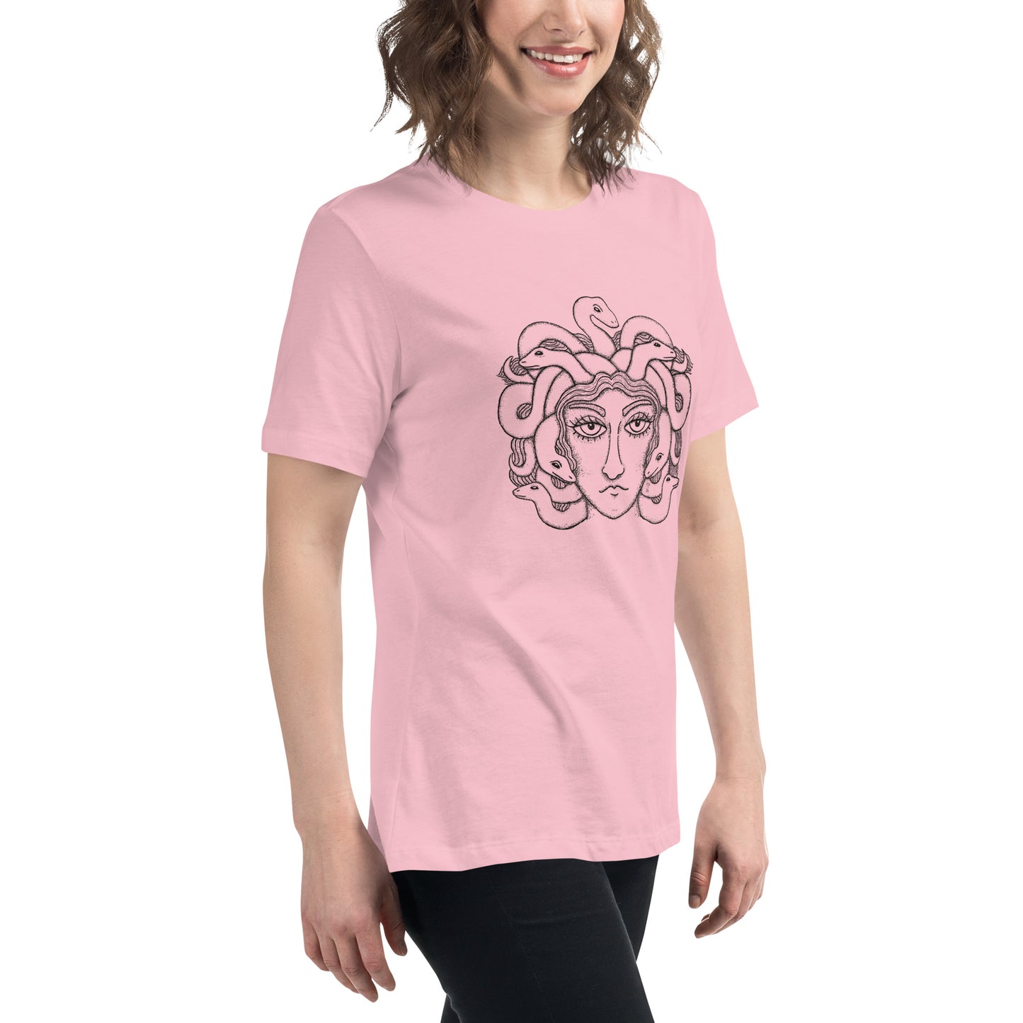 Medusa Hand Drawn Illustration T-Shirt Greek Mythology Graphic Tee
